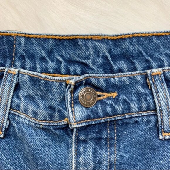 Levi’s Women’s Jean Shorts Vintage Orange Tab Cutoff Distressed Denim High Rise - Picture 5 of 16